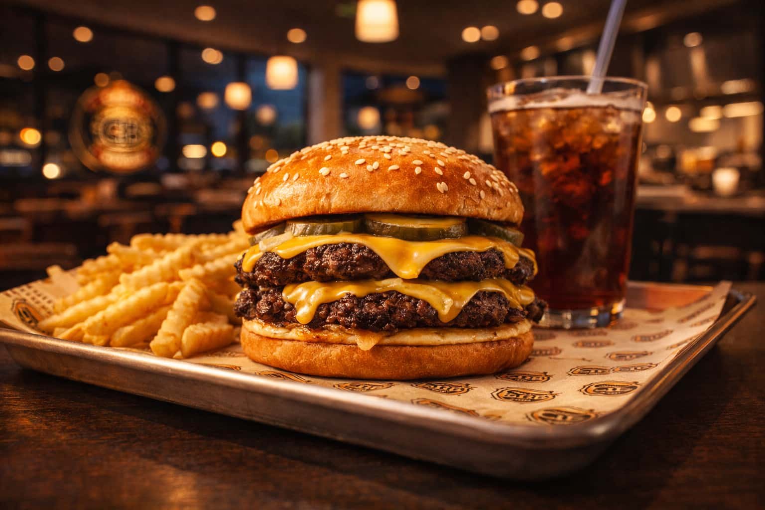 Premium smash burger